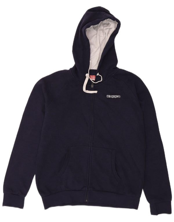 Maglione con cappuccio e zip da donna Kappa UK 18 XL Blu Navy Cotone