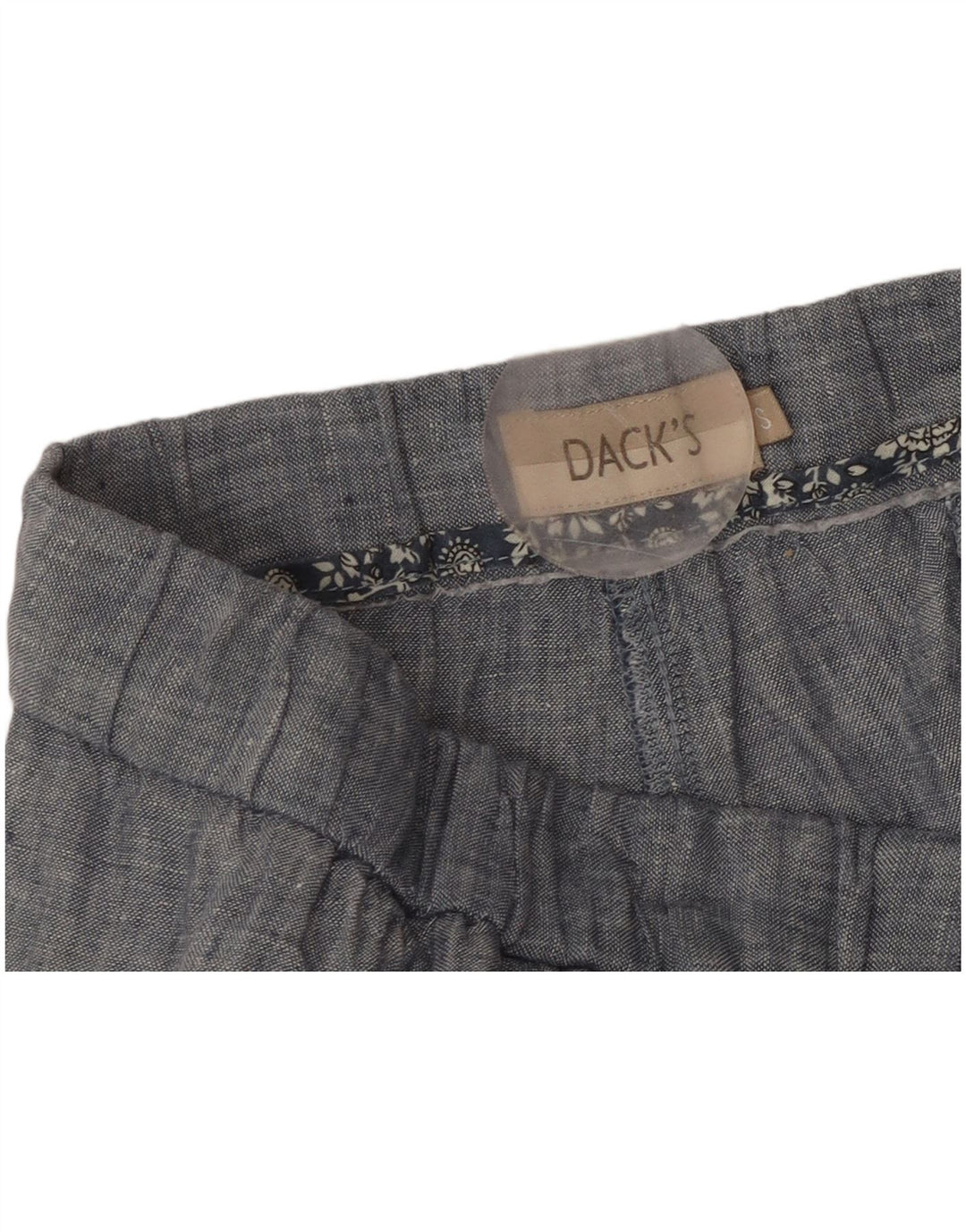 Pantaloni chino con ancoraggio a gamba larga da donna DACK'S piccoli W30 L27 blu