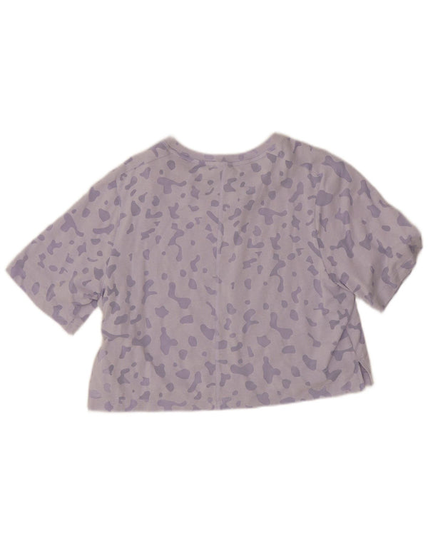 T-shirt corta da donna Nike UK 18 XL viola mimetico