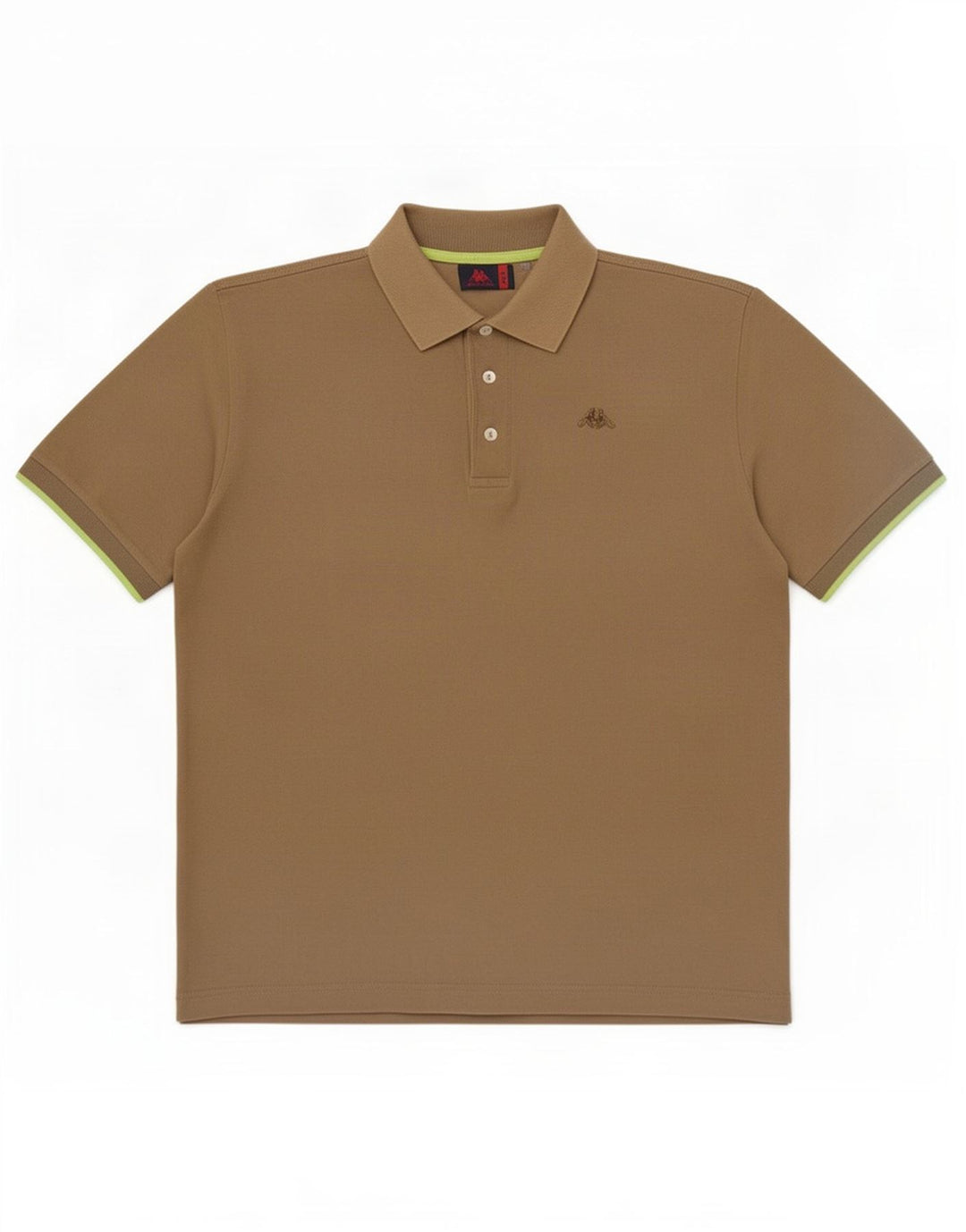 Polo Kappa Uomo Large Kaki Cotone