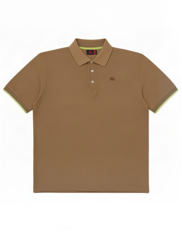 Polo Kappa Uomo Large Kaki Cotone