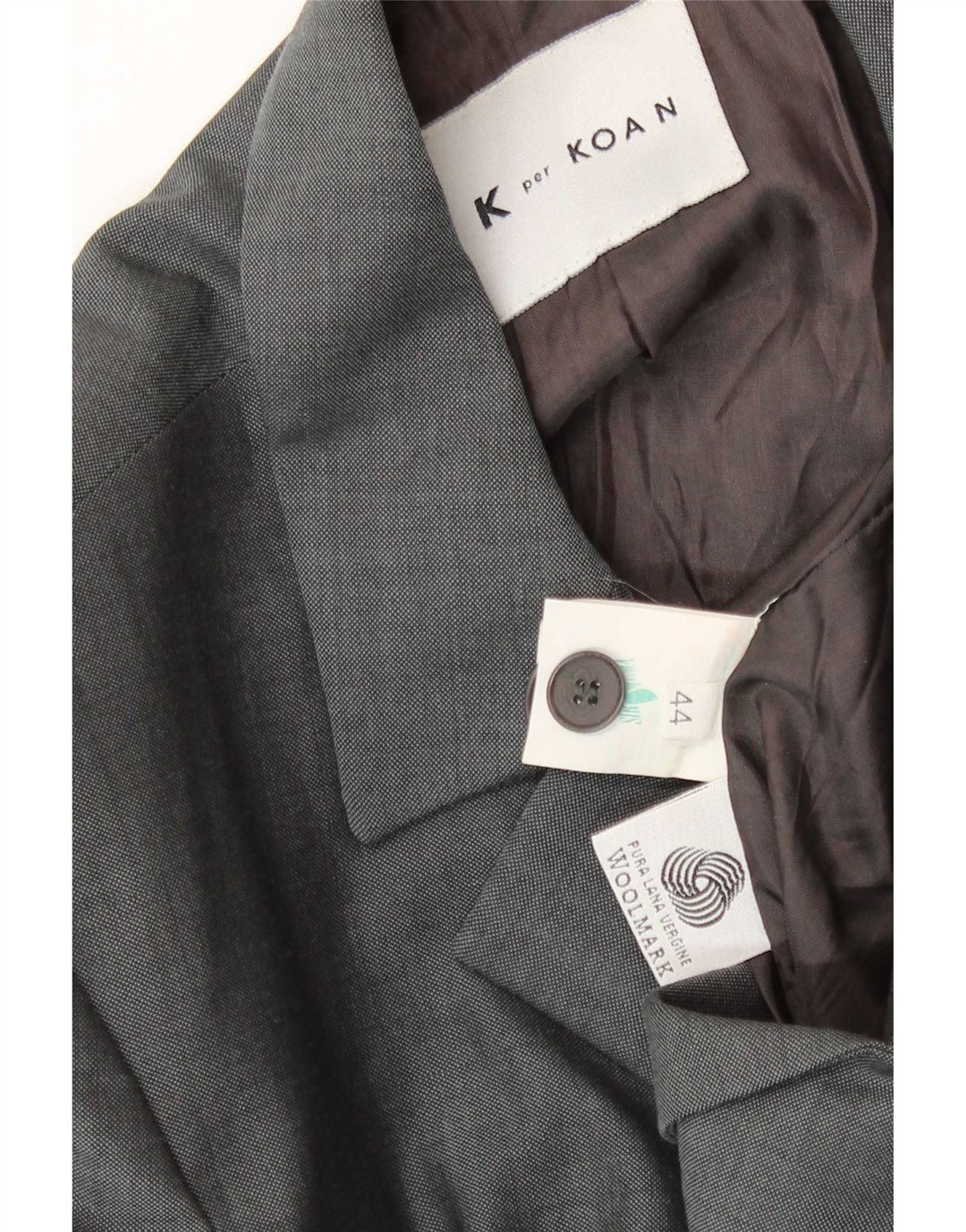 Giacca Blazer a 4 Bottoni Koan da Donna IT 44 Lana Vergine Grigio Medio