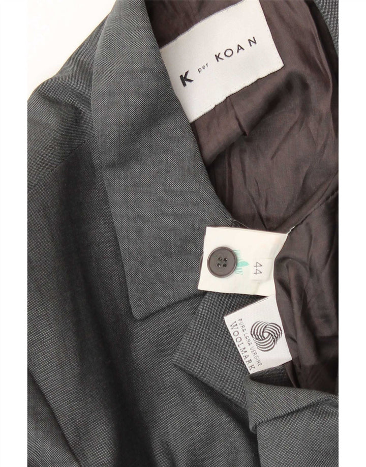Giacca Blazer a 4 Bottoni Koan da Donna IT 44 Lana Vergine Grigio Medio