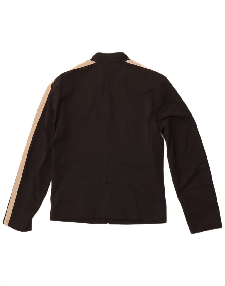 Giubbotto bomber da uomo ZARA UK 38 cotone a righe nere medie