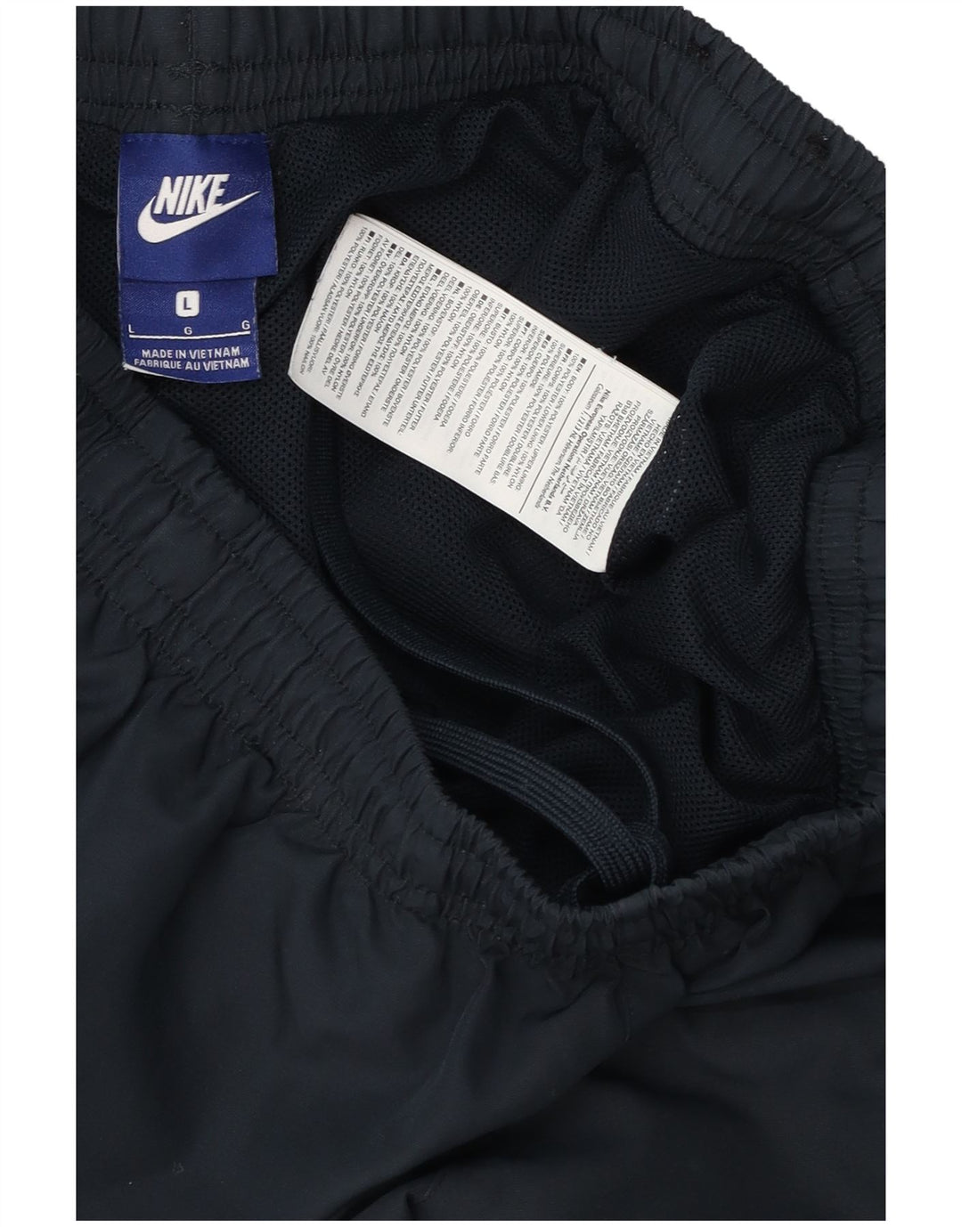 Pantaloni da tuta Nike da uomo, pantaloni da jogging, grandi, in poliestere blu navy