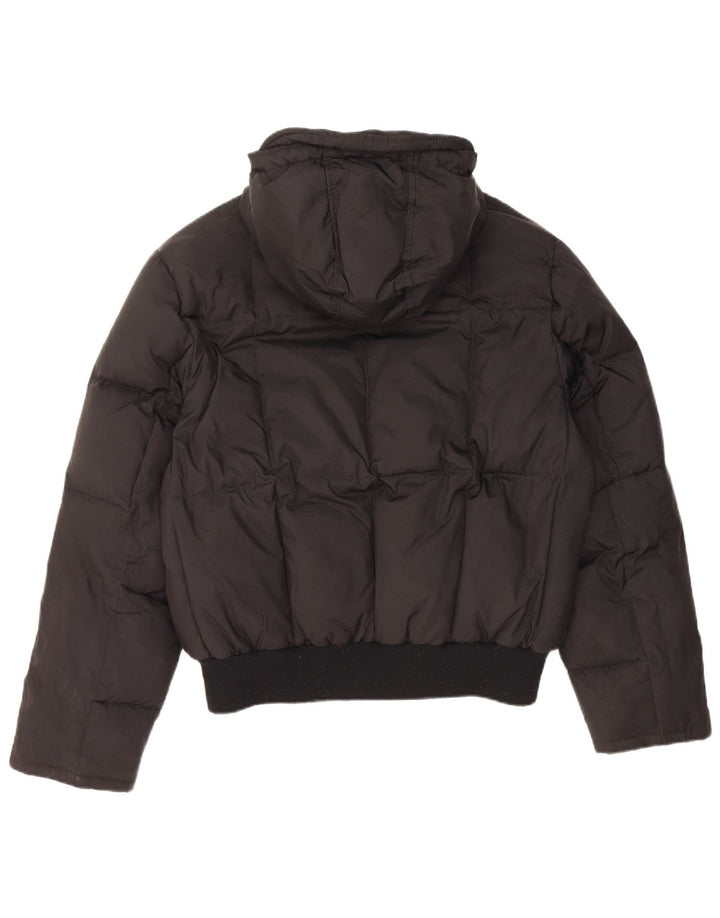 Giacca imbottita con cappuccio da donna Iceport UK 40 Large nera in poliammide