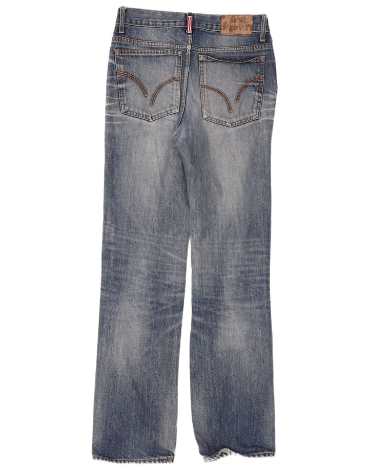 Jeans dritti vintage da donna W30 L33 Blu