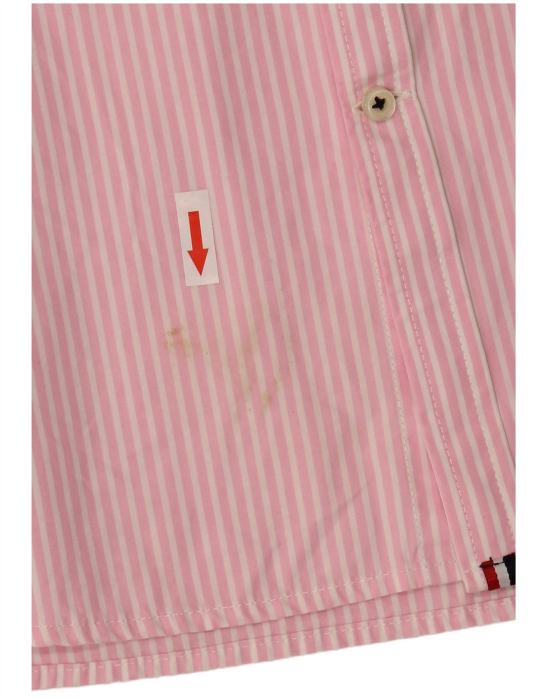 Camicia a maniche corte da uomo Superdry in cotone a righe grandi rosa
