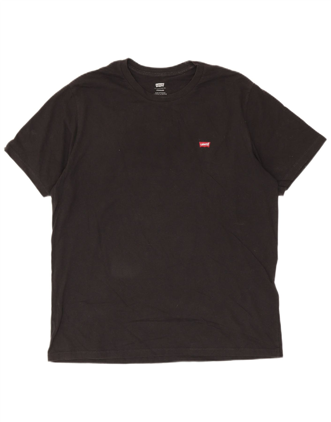 T-shirt standard da uomo Levi's Top grande in cotone nero