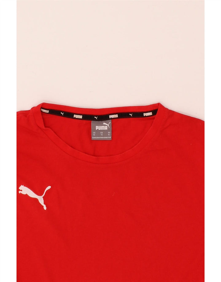 PUMA Mens T-Shirt Top XL Red Cotton Vintage Puma and Second-Hand Puma from Messina Hembry 