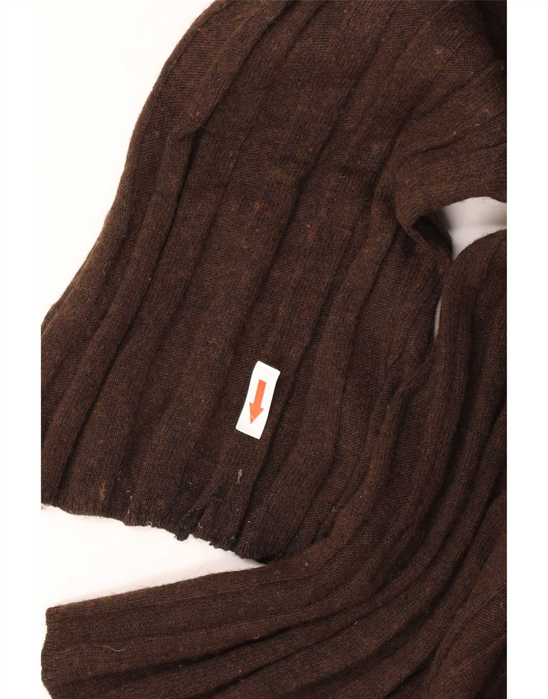 Maglione maglione girocollo oversize da donna Zara UK 14 Poliammide marrone medio