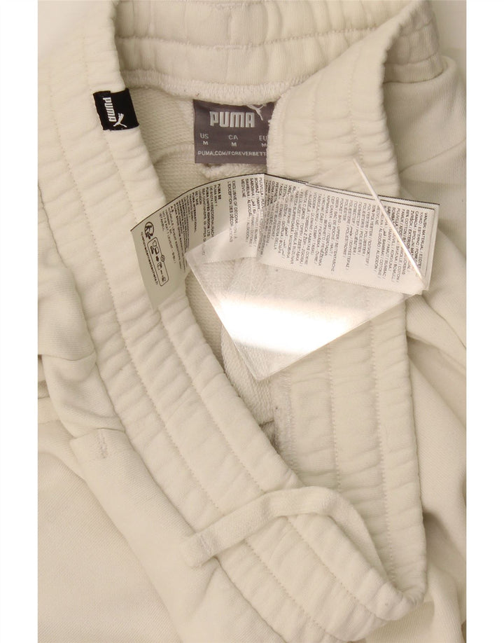 Pantaloncini sportivi grafici da donna Puma UK 12 cotone bianco medio