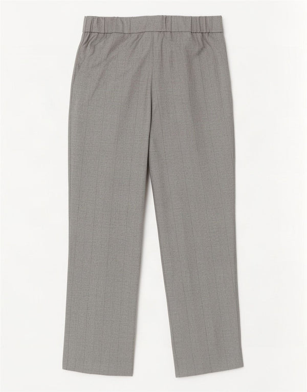 Pantaloni corti da donna Marks & Spencer UK 10 piccoli W28 L23 gessato grigio