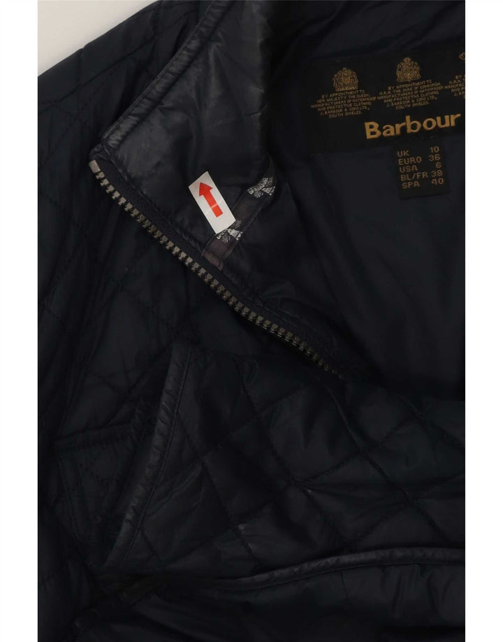 Giacca trapuntata da donna Barbour UK 10 Small Blu Navy