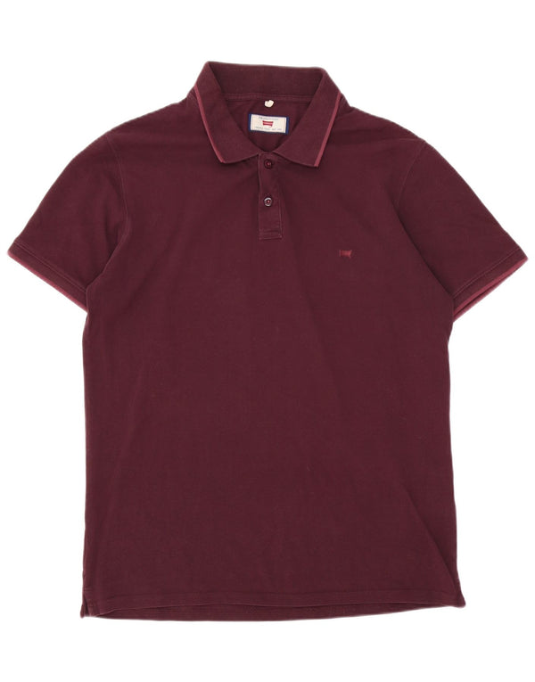 Polo Carrera da uomo vestibilità regolare XL in cotone bordeaux