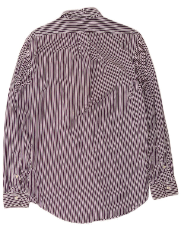 Camicia Ralph Lauren da uomo su misura, piccola, in cotone a righe viola
