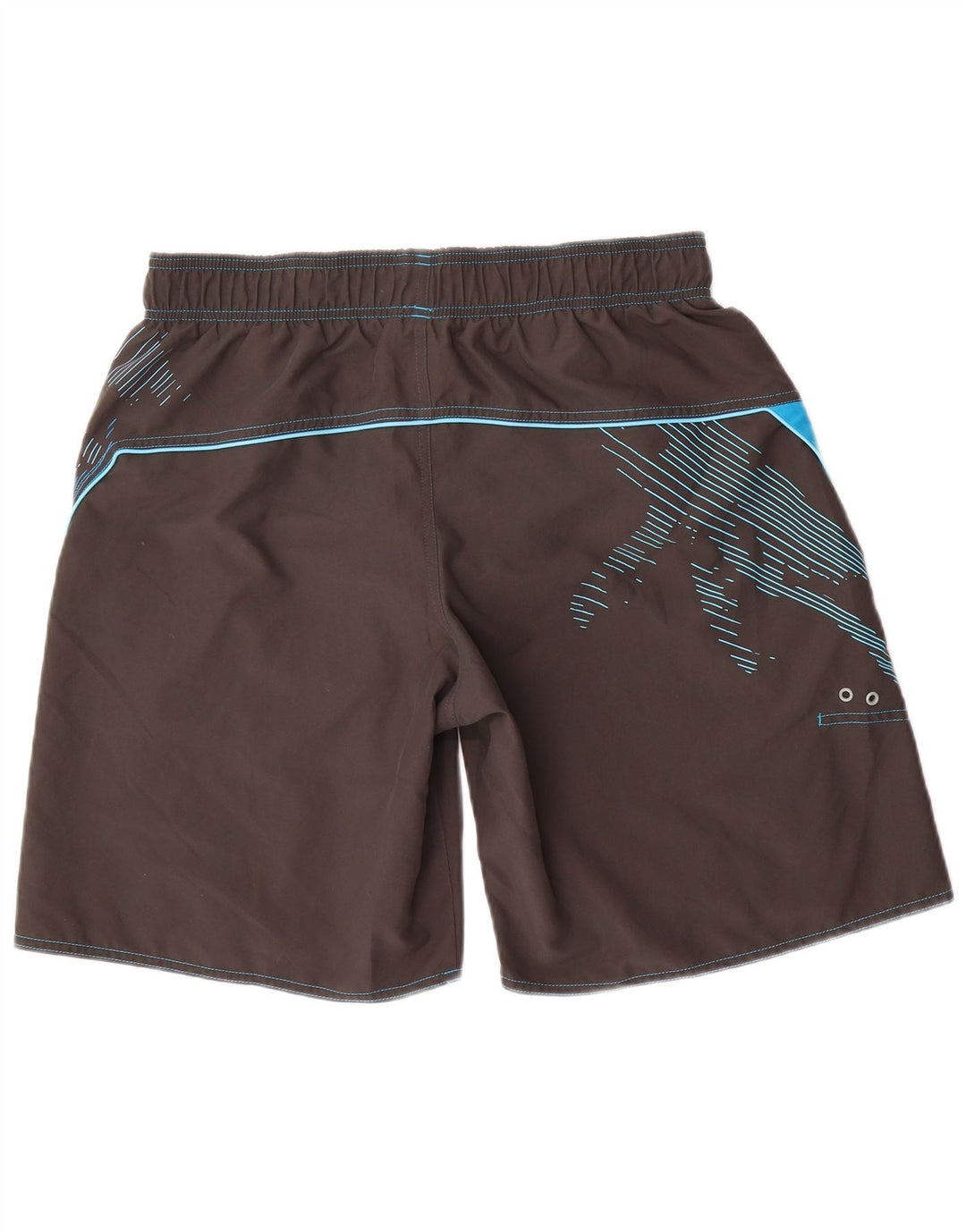 Pantaloncini da bagno con grafica ADIDAS da uomo, grandi, in poliestere color block nero