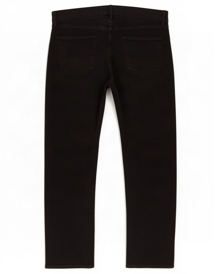 Jeans dritti da uomo Marks & Spencer W36 L31 cotone nero
