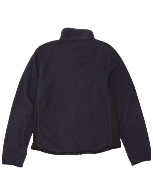 Giacca in pile Nike da donna US 12/14 Large in poliestere color block blu navy