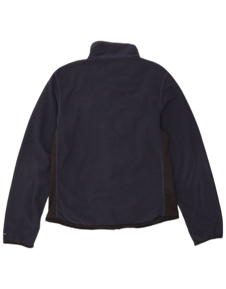 Giacca in pile Nike da donna US 12/14 Large in poliestere color block blu navy