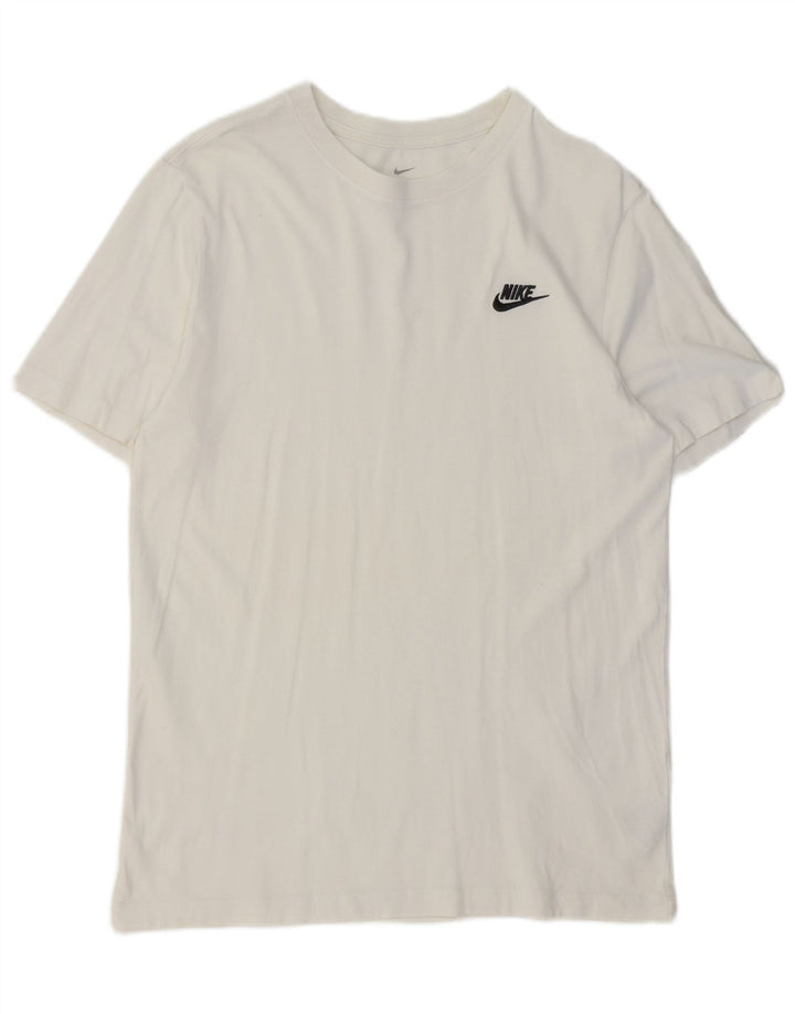 T-shirt da uomo Nike Top in cotone bianco medio