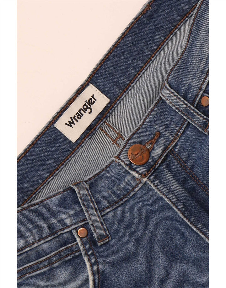 Jeans dritti invecchiati da uomo Wrangler W32 L30 Blu