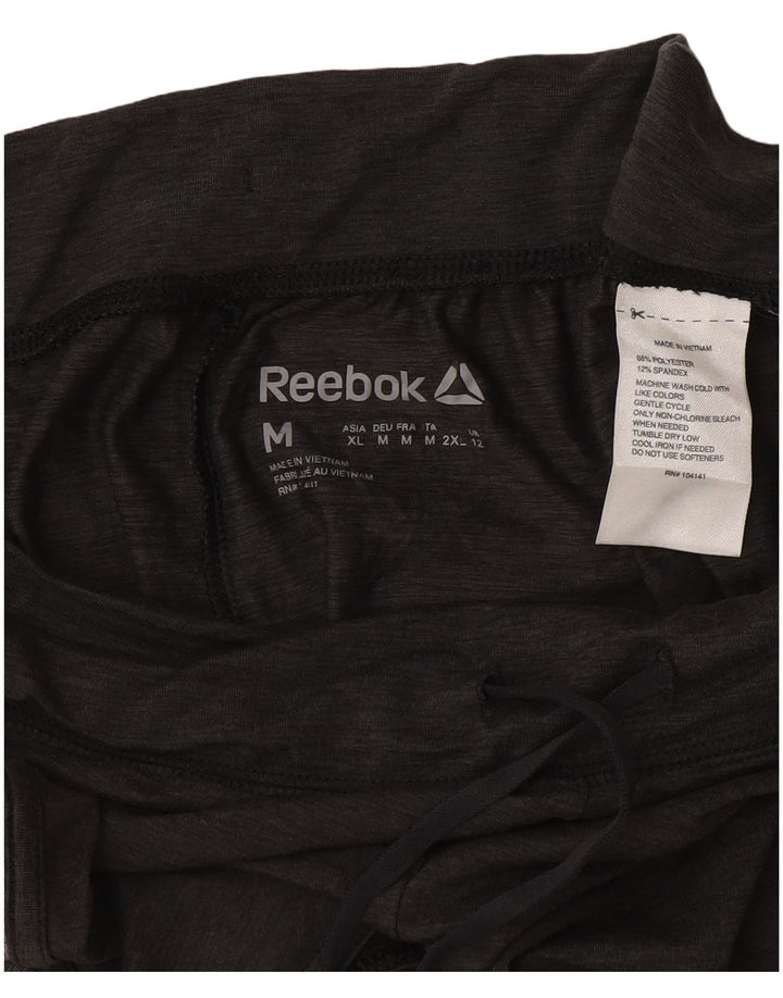 Pantaloncini sportivi Reebok da donna UK 12 Poliestere color block grigio medio