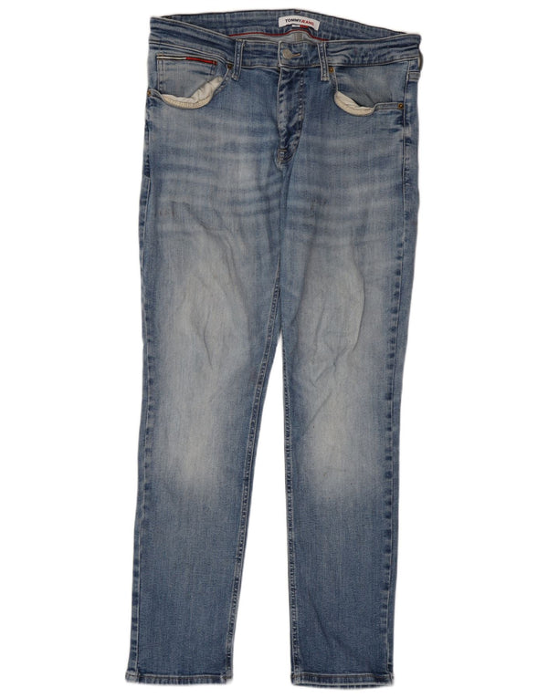 Tommy Hilfiger Mens Skinny Jeans W33 L32 Blue Cotton