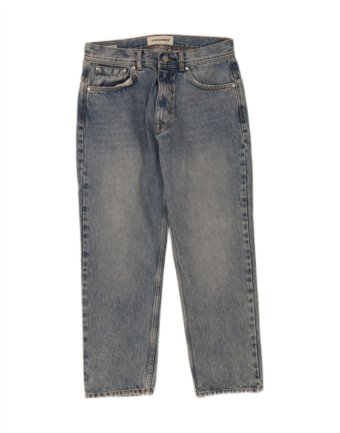SUPERDRY Womens Cropped Jeans W28 L25 Blue Cotton Vintage Superdry and Second-Hand Superdry from Messina Hembry 