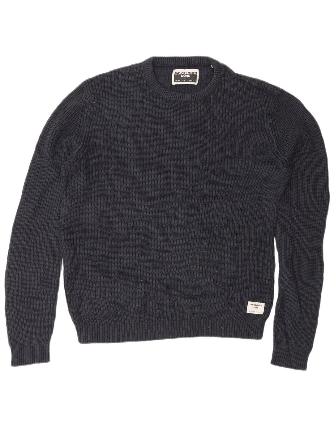 Maglione maglione girocollo da uomo Jack & Jones medio acrilico blu navy