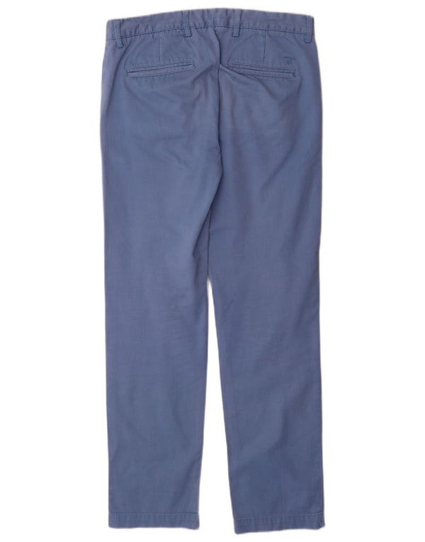Gant Pantaloni chino slim a vita bassa Soho da uomo W32 L32 in cotone blu