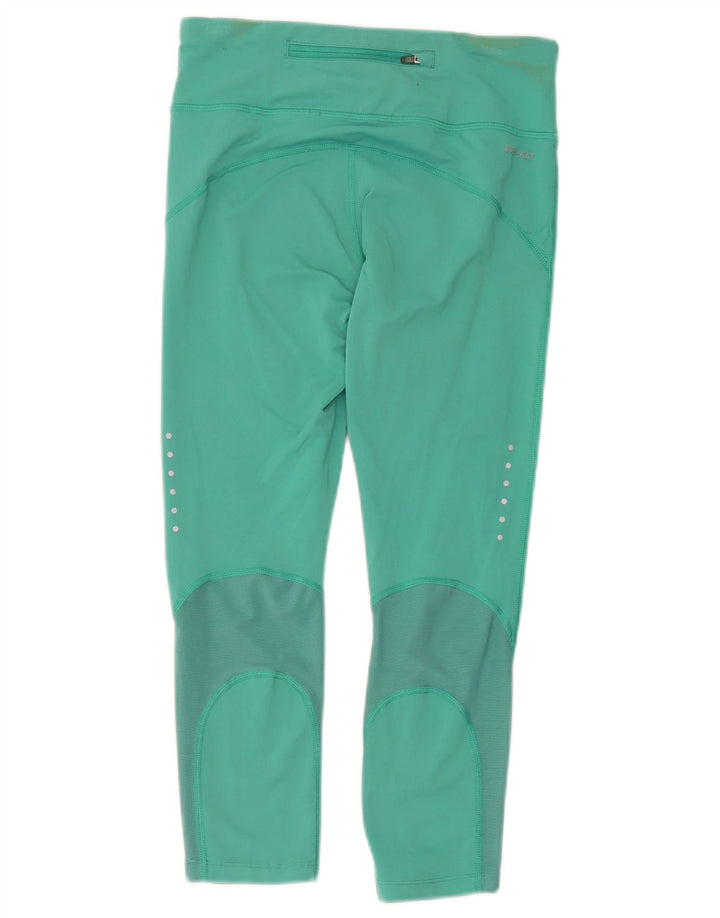 Leggings Nike Dri Fit Capri da donna UK 8 Small nylon verde