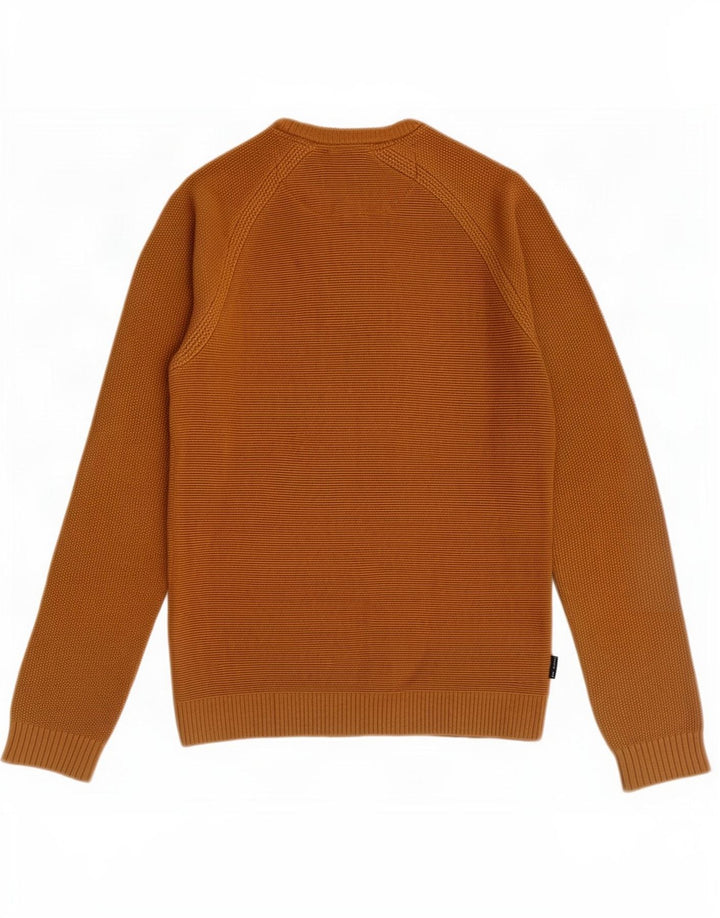 Maglione maglione girocollo da uomo Ted Baker taglia 2 piccolo cotone beige