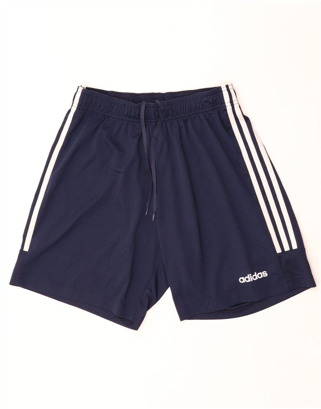 Pantaloncini sportivi Adidas Climalite da uomo medi in poliestere blu navy