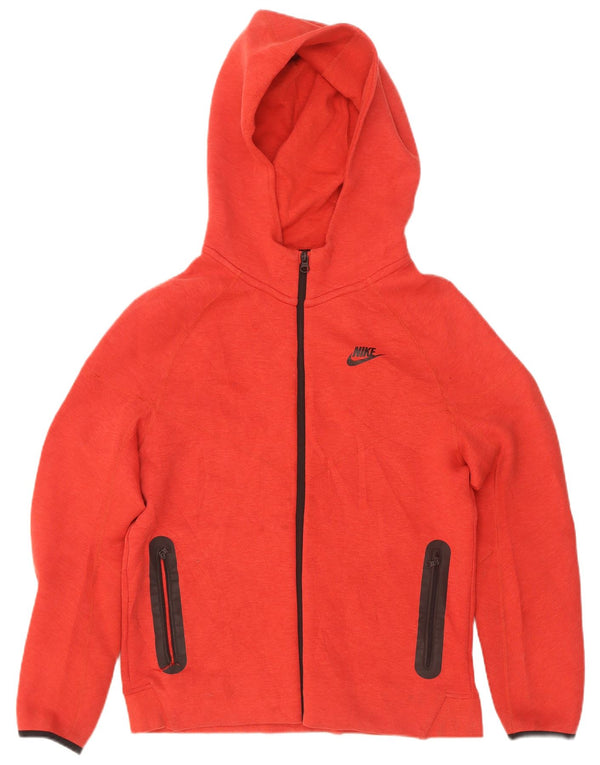 Felpa con cappuccio e zip da donna Nike UK 18 XL rosso cotone