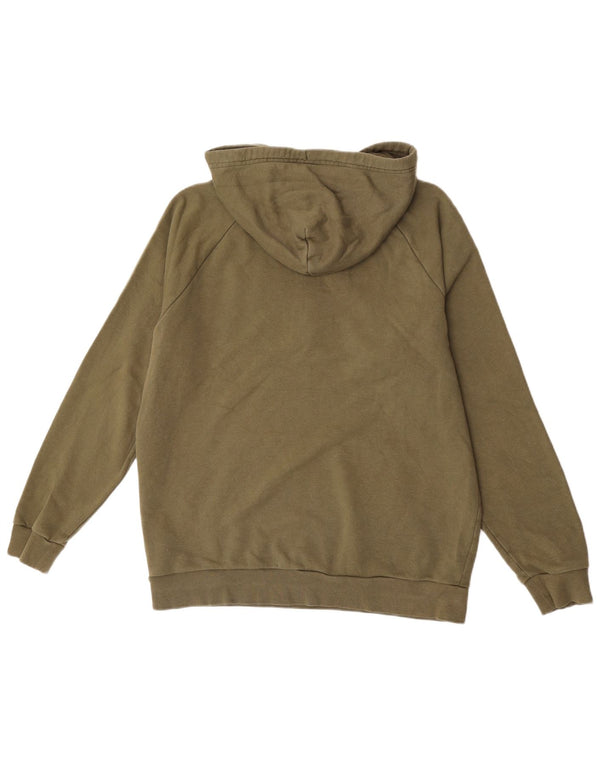 Felpa con cappuccio da uomo con cappuccio e zip Under Armour, grande, in cotone kaki