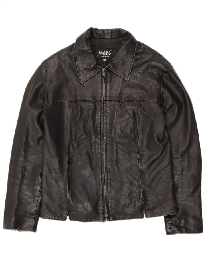 Giacca in Pelle Donna VINTAGE IT 42 Pelle Nera Media