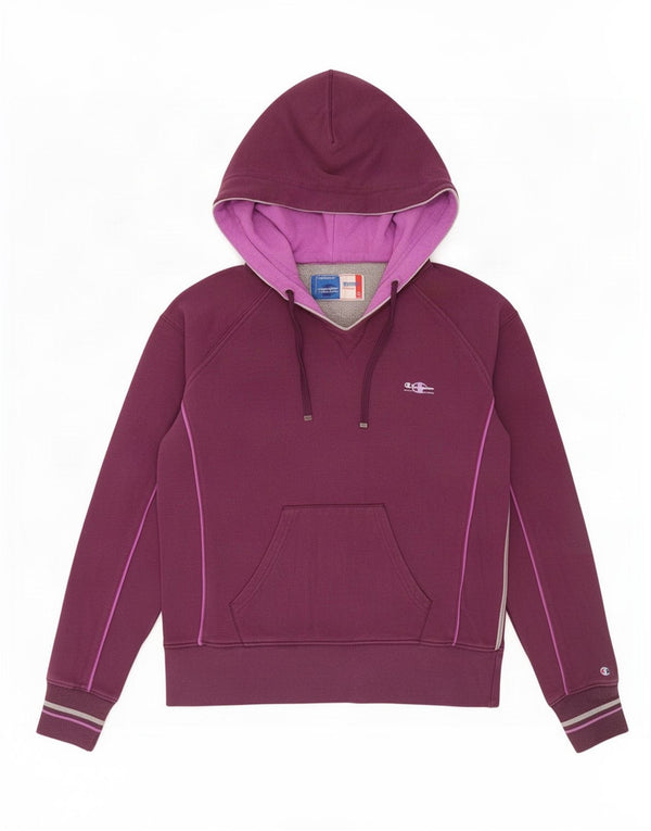 Maglione con cappuccio Champion Heritage Classics da donna UK 18 XL cotone viola