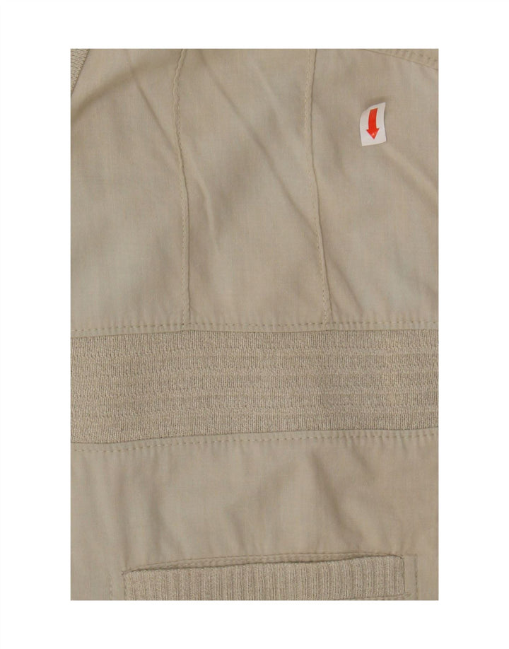 MALAGRIDA Mens Short Sleeve Pullover Shirt Large Beige Vintage Malagrida and Second-Hand Malagrida from Messina Hembry 