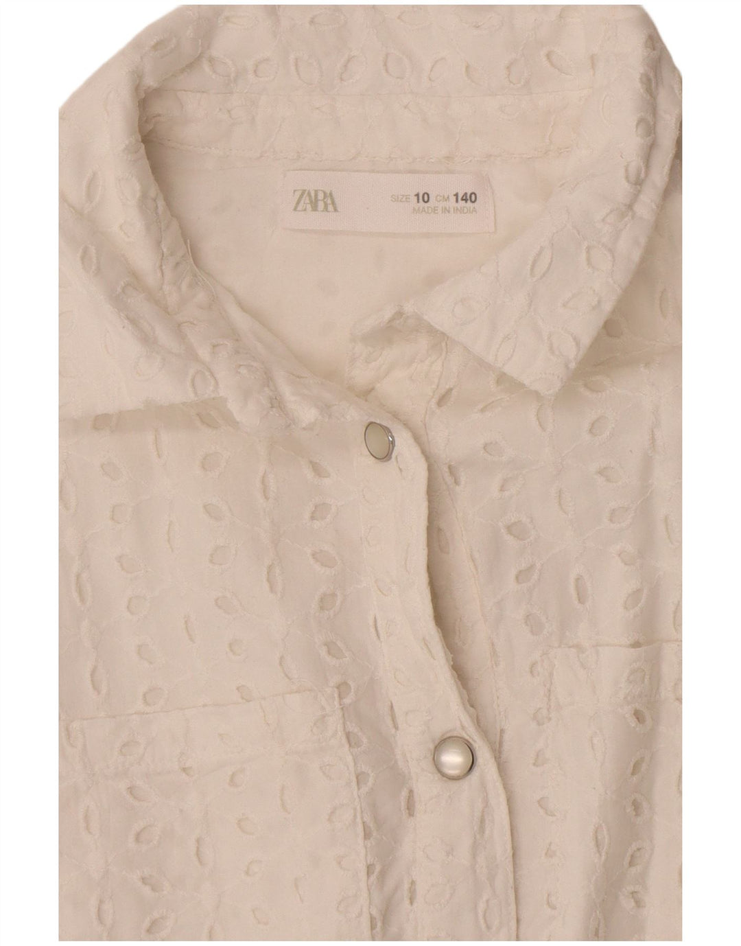 Tutina corta per bambina Zara 9-10 anni Bianca