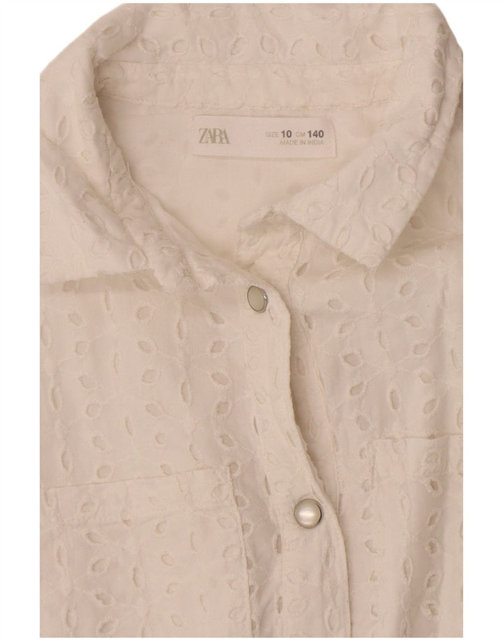 Tutina corta per bambina Zara 9-10 anni Bianca