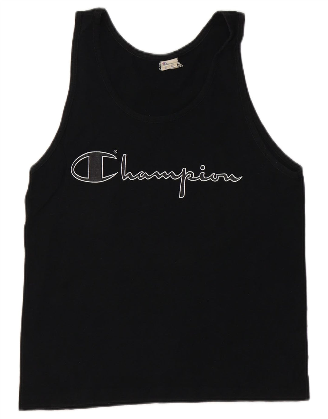 Canotta grafica da donna CHAMPION UK 10 piccola in cotone nero