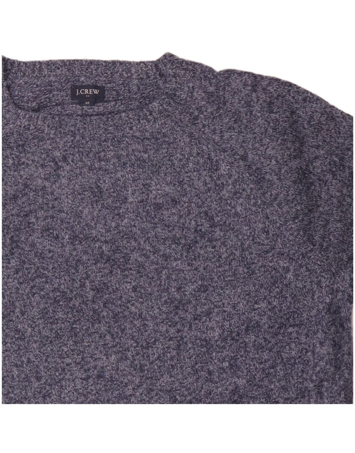 J. CREW Maglione maglione girocollo da uomo blu medio in poliammide