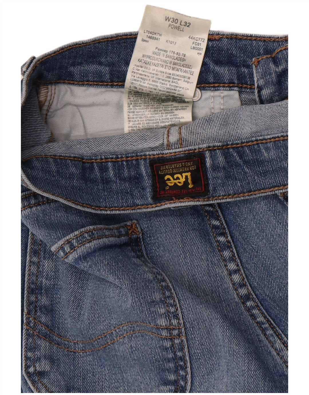 Jeans Lee Powell Slim da uomo W30 L32 in cotone blu
