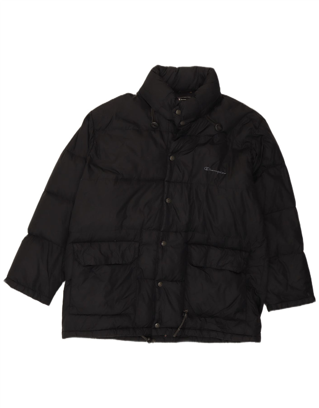 Giacca imbottita con cappuccio da uomo Champion UK 36 piccola nera