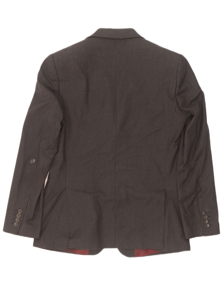 Giacca blazer a 2 bottoni da uomo Marks & Spencer EU 48 Poliestere grigio medio