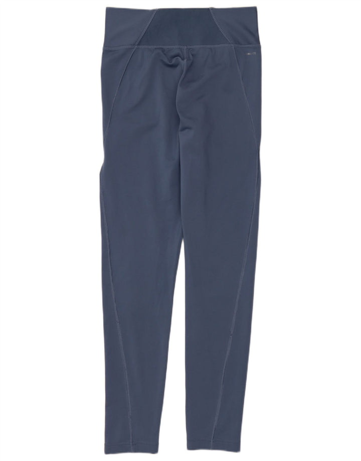 Leggings Climalite da donna ADIDAS UK 8/10 Piccolo poliestere blu