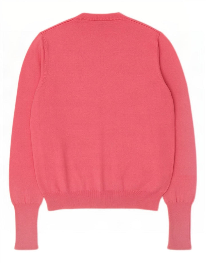 Maglione cardigan da donna Marks & Spencer UK 14 Viscosa rosa medio