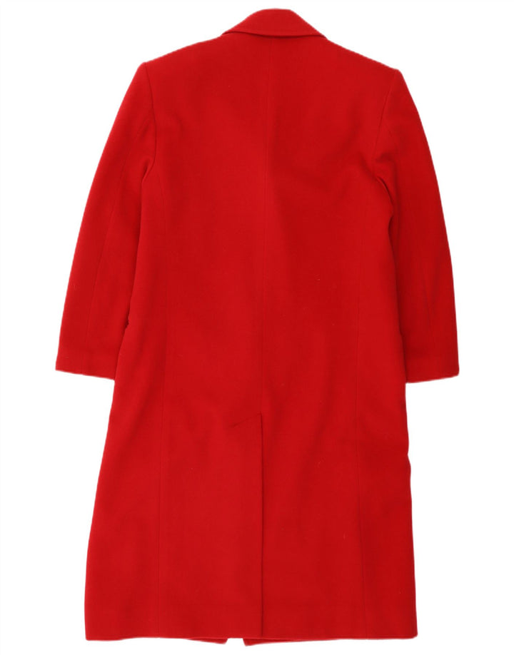 Cappotto doppiopetto da donna Marzotto UK 12 Lana rossa media