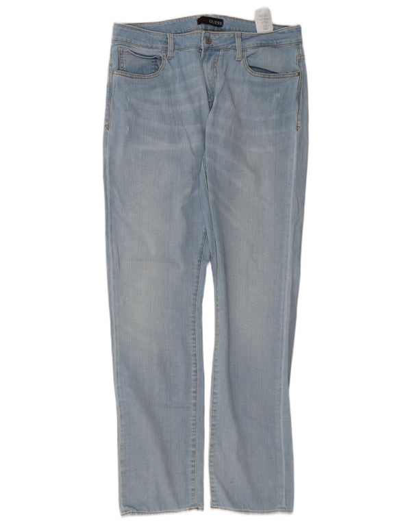 Jeans dritti da uomo Guess W34 L34 cotone blu